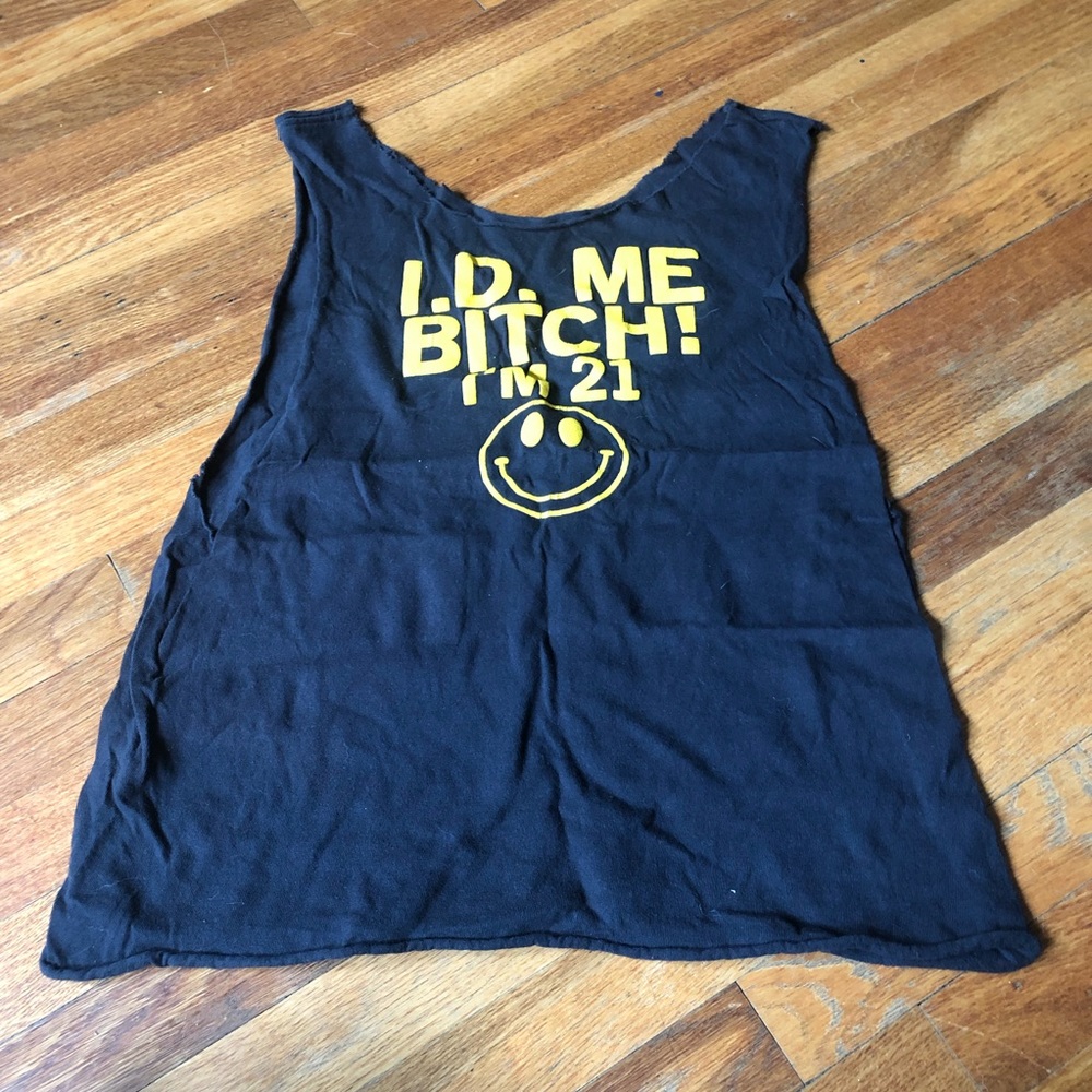 21st Birthday Black Tank Small